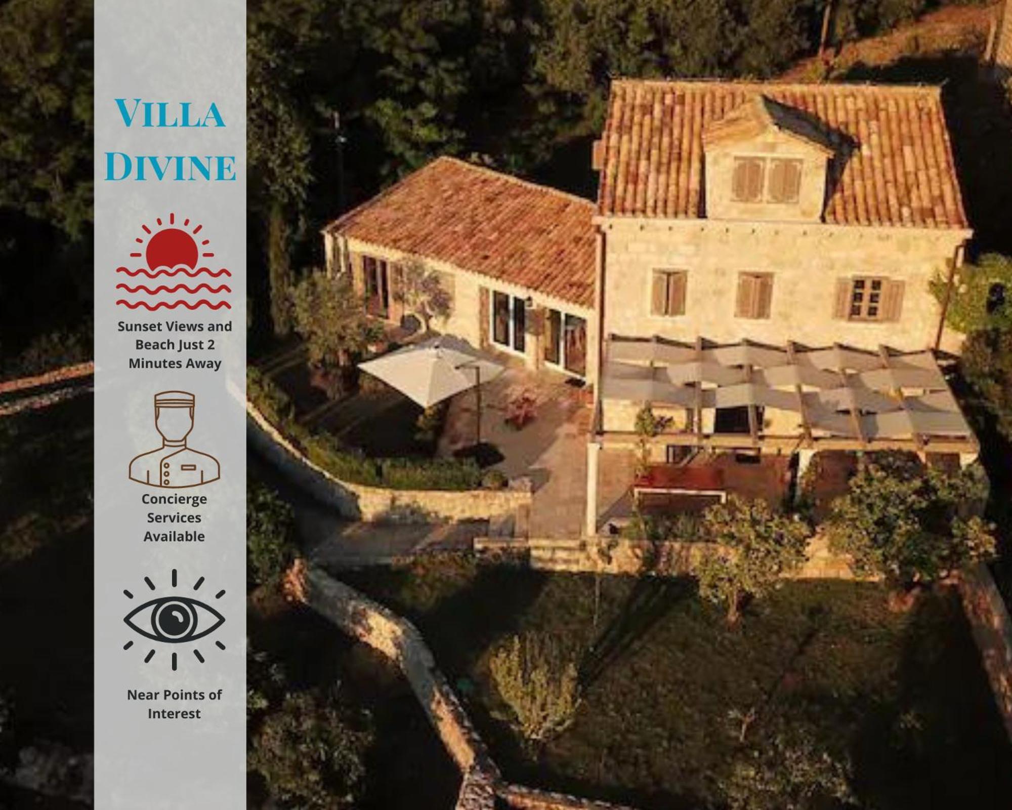Charming Sea View "Villa Divine" - 2Min From The Sea 로푸드 외부 사진